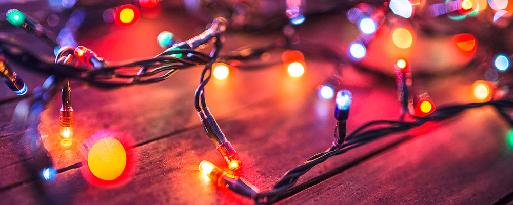 Led Holiday Lights Close-up