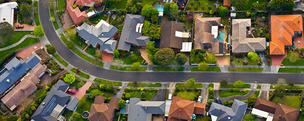 Birdseye View of Neighborhood