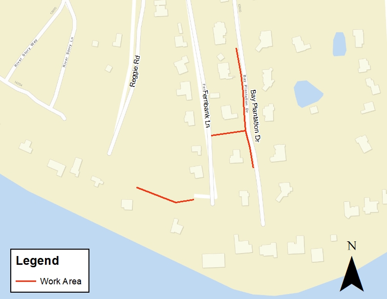 Fernbank Lane Electric Improvement Project  - Work Area Map