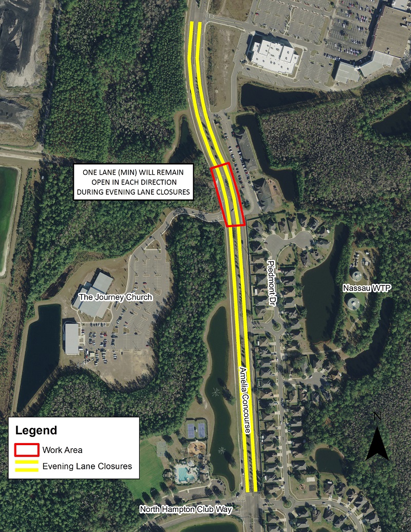 Amelia Concourse Traffic Alert 3.16.20