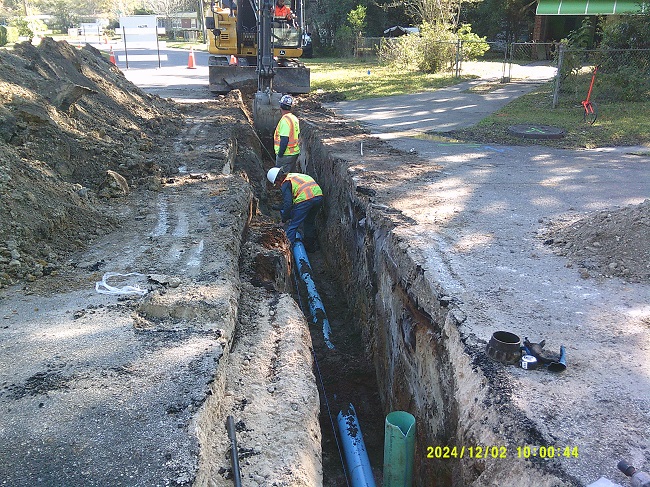 Small Diameter Pipe Replacement Project Progress Photo 3