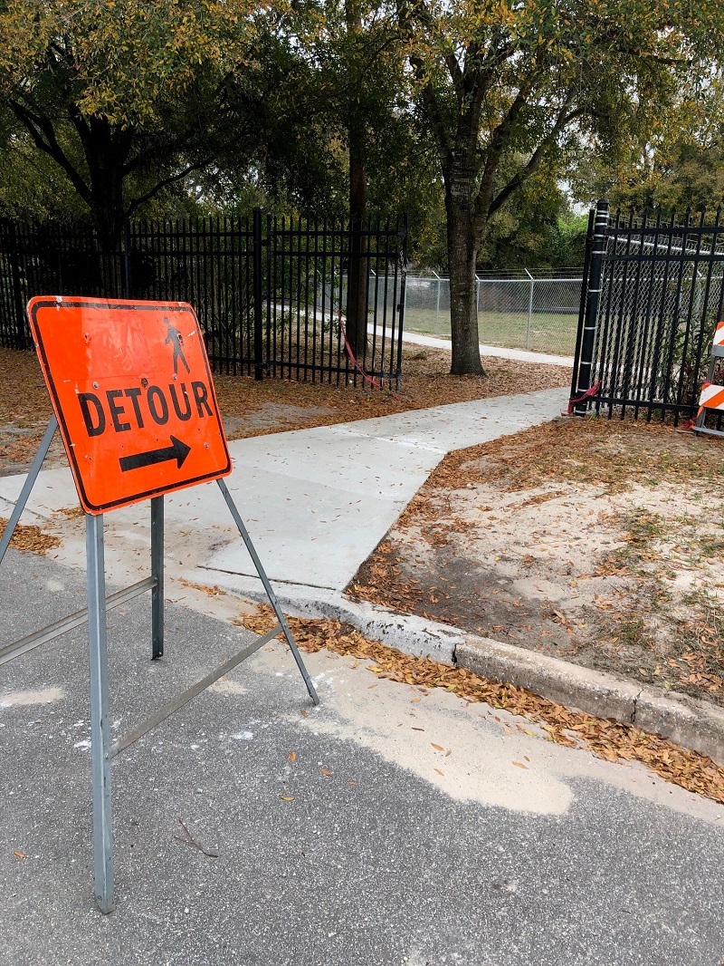 Buckman Pedestrian Bridge Detour