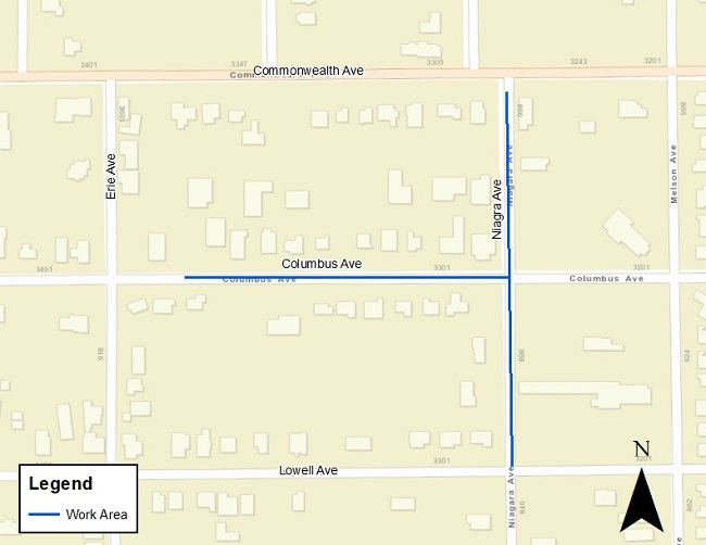 Columbus Avenue Water Project Map Columbus Avenue Water Project Map