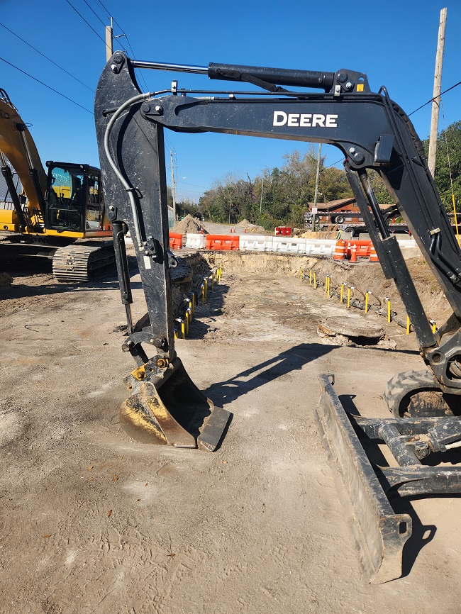 Evergreen Sewer Project Progress Photo
