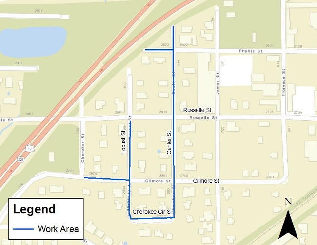 Rosselle (Forbes Package A) Project Area Map