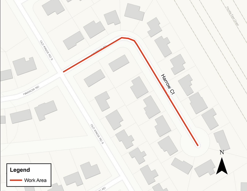 Harrow Court Electric Improvement Project Map