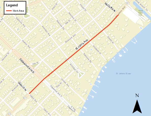 Herschel Street Electric Improvement Project Work Area Map Herschel Street Electric Improvement Project Work Area Map