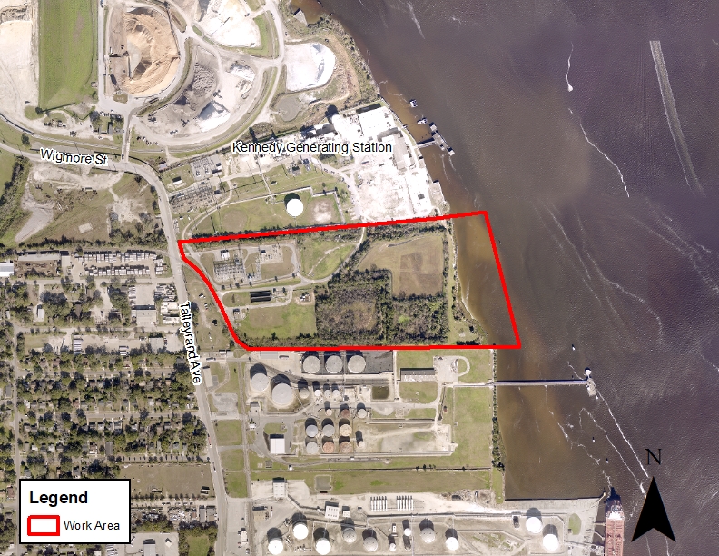 JEA Kennedy Generating Station Site Remediation Project - Work Area Map JEA Kennedy Generating Station Site Remediation Project - Work Area Map