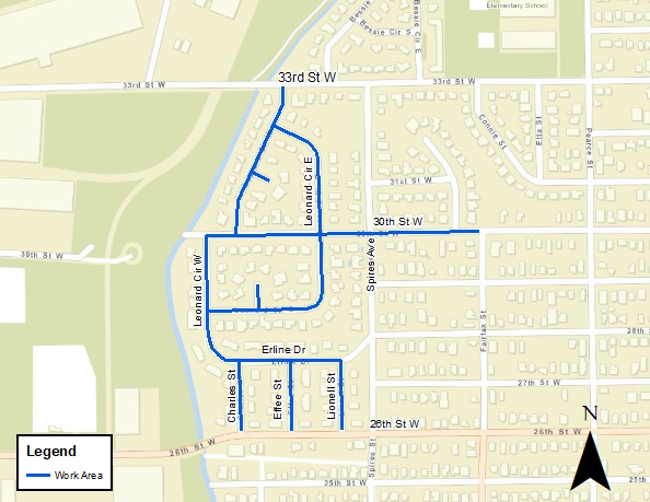 Leonard Cir Small Diameter Map