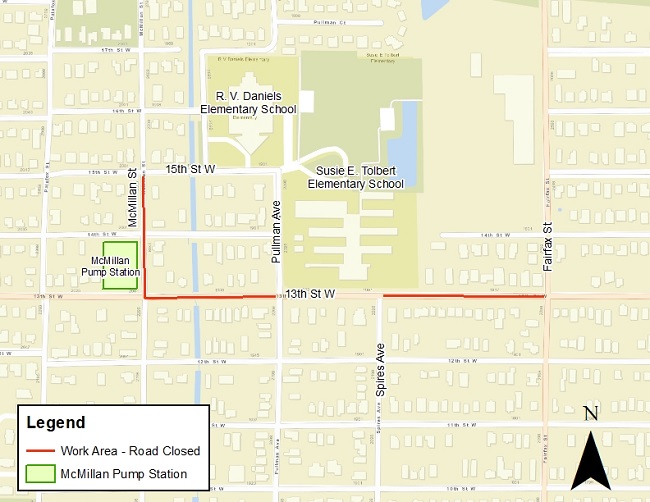 McMillan Traffic Alert Map