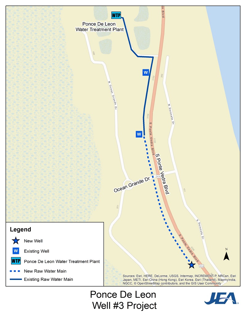 Map of Well Locations Ponce De Leon