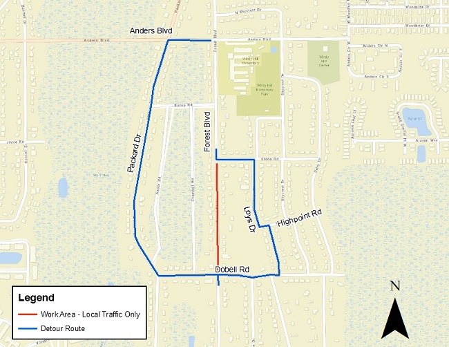 SIPS Road Closure and Detour_September 2023