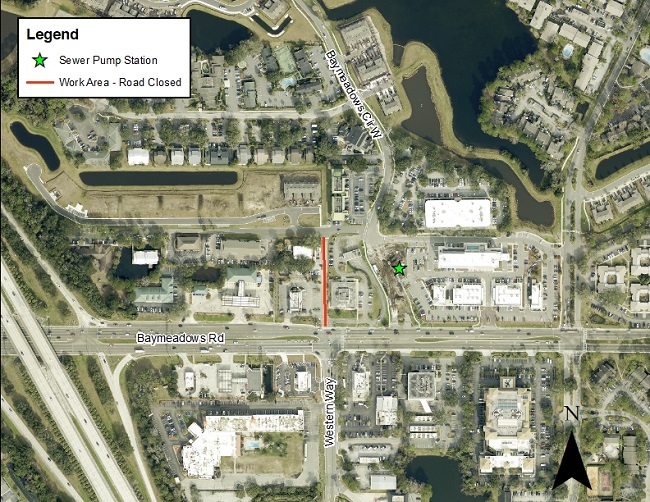 Western Way Paving Area Map
