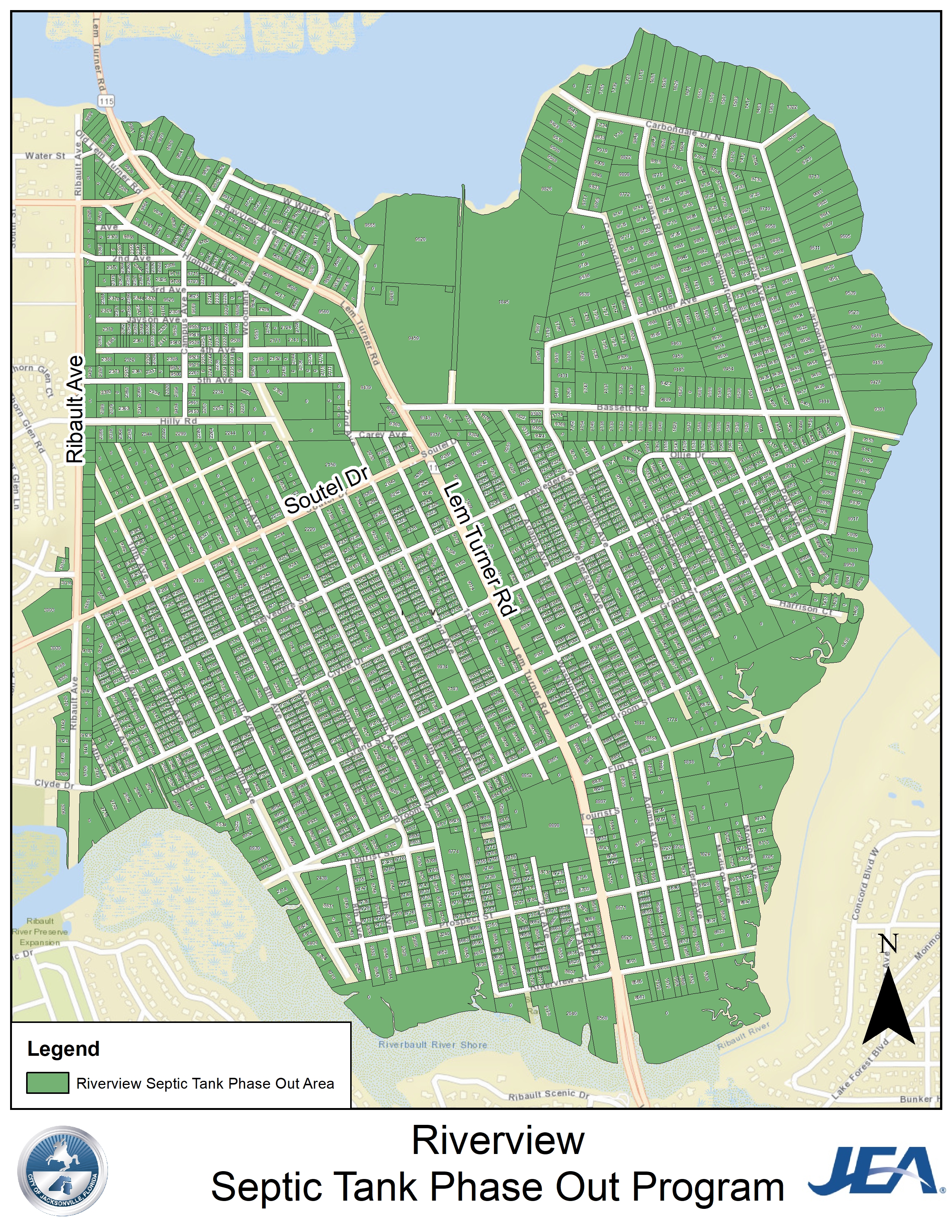 Riverview Proposed Septic Tank Phase Out Project Map Riverview Proposed Septic Tank Phase Out Project Map