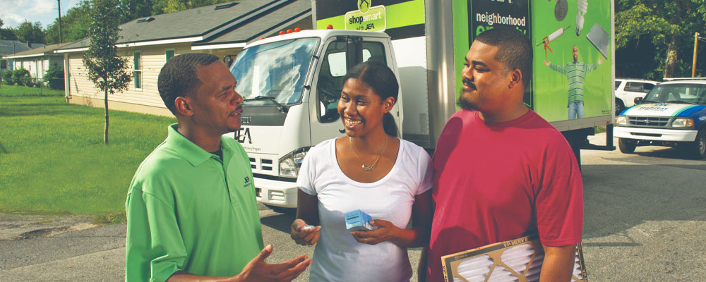NEE representative speaking to customers NEE representative speaking to customers