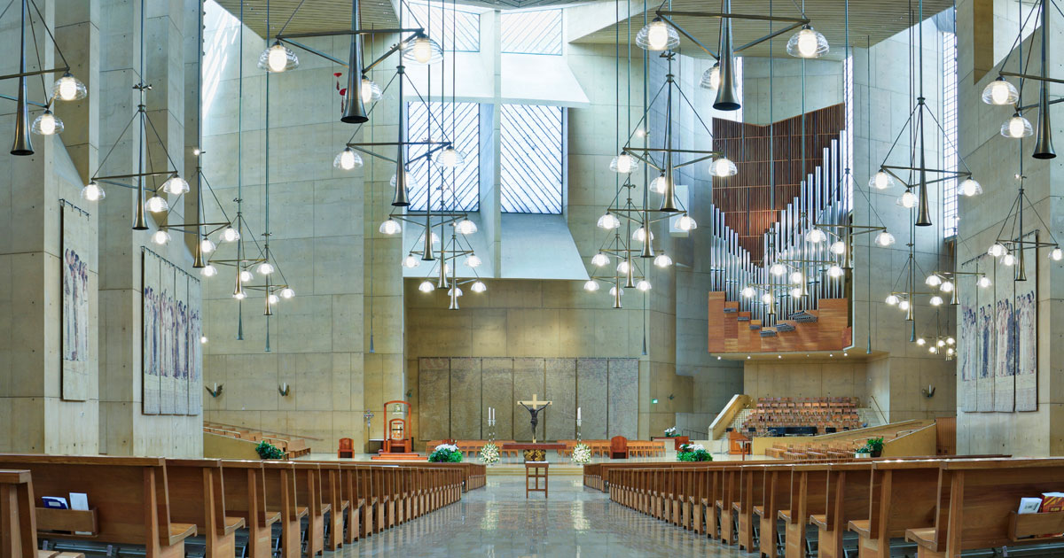Lighting in church sanctuary