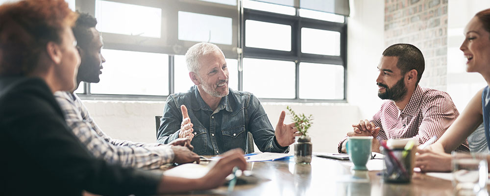 Small Business Meeting People Talking Small Business Meeting People Talking